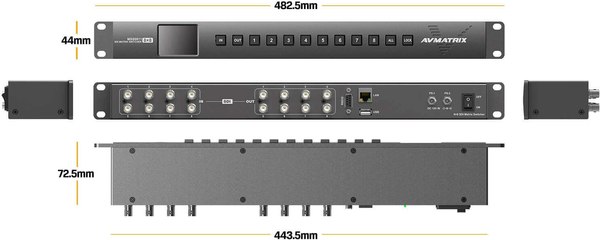 Матричный коммутатор Avmatrix MSS0811 / 30001