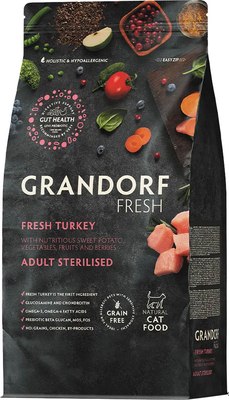 Сухой корм для кошек Grandorf Adult Sterilised Fresh Duck&Sweet Potato - фото