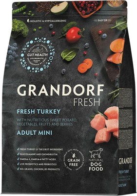 Сухой корм для собак Grandorf Adult Mini Breeds Fresh Turkey&Sweet Potato - фото