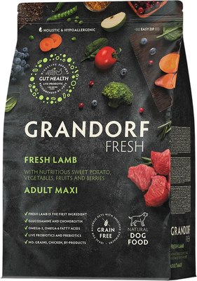 Сухой корм для собак Grandorf Adult Maxi Breeds Fresh Lamb&Sweet Potato - фото