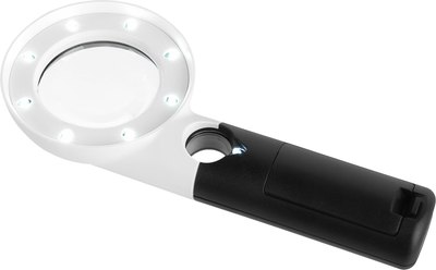 Лупа ручная Veber MG755 с подсветкой / 31775