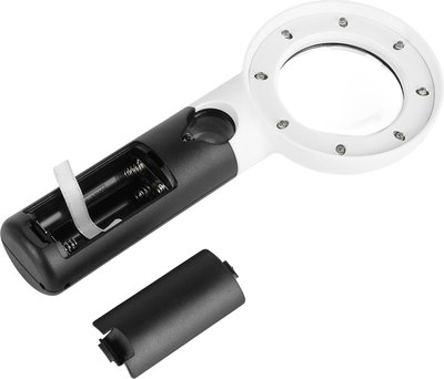 Лупа ручная Veber MG755 с подсветкой / 31775