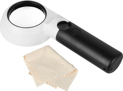 Лупа ручная Veber MG755 с подсветкой / 31775