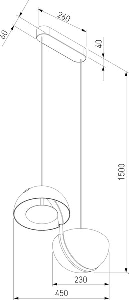Потолочный светильник Евросвет Emisfero 50083/2 LED