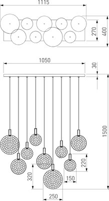 Люстра Евросвет Gemini 90353/9
