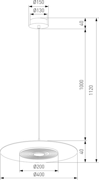 Потолочный светильник Евросвет Kontur 40030/1 LED