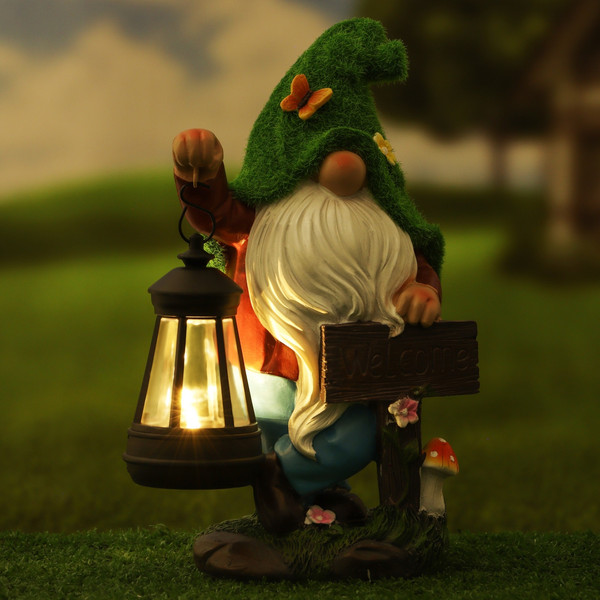 Садовая фигура-светильник Take It Easy Гном Welcome / 10122713