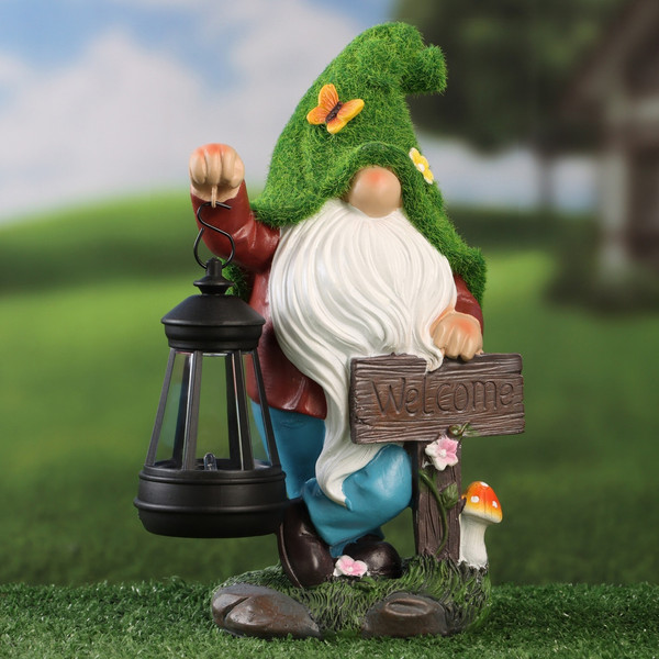 Садовая фигура-светильник Take It Easy Гном Welcome / 10122713