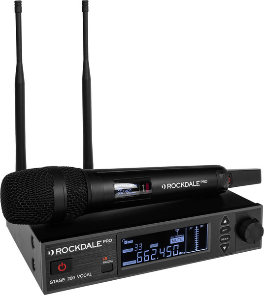 Радиосистема микрофонная Rockdale Pro Stage 200 BK Vocal - фото