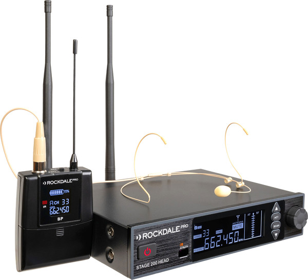 Радиосистема микрофонная Rockdale Pro Stage 200 Head - фото