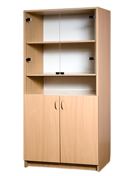 Шкаф с витриной Поставымебель ШКЛУ-03с - фото