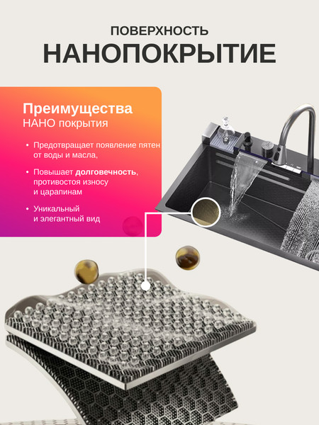 Мойка кухонная со смесителем Saniteco LD0112