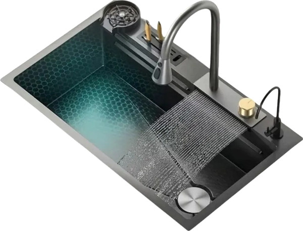 Мойка кухонная со смесителем Saniteco LD0113