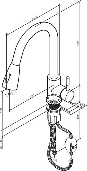 Смеситель AM.PM X-Joy S F85B07500