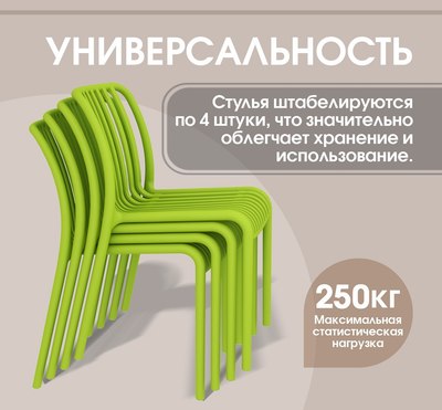 Стул пластиковый Sheffilton SHT-S173