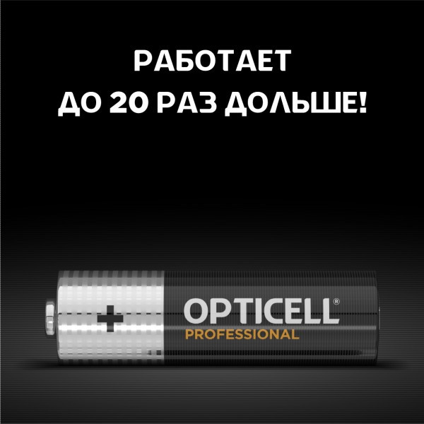 Комплект батареек Opticell Professional AA