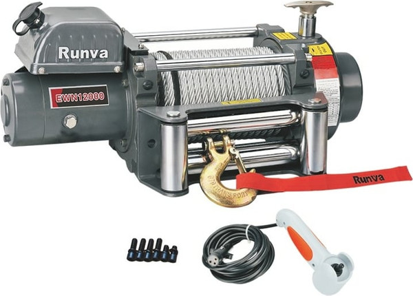Лебедка электрическая Runva 12V 12000 lbs 5443кг / EWN12000U - фото