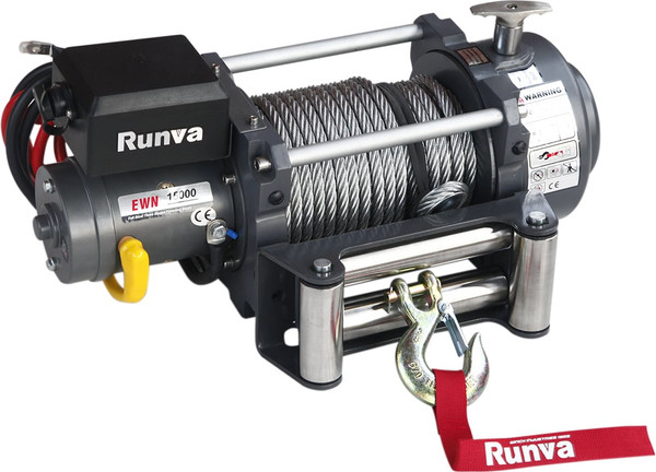 Лебедка электрическая Runva 24V 15000 lbs 6800кг / EWN15000U24V - фото