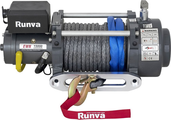 Лебедка электрическая Runva 24V 15000 lbs 6800кг / EWN15000USR24V - фото
