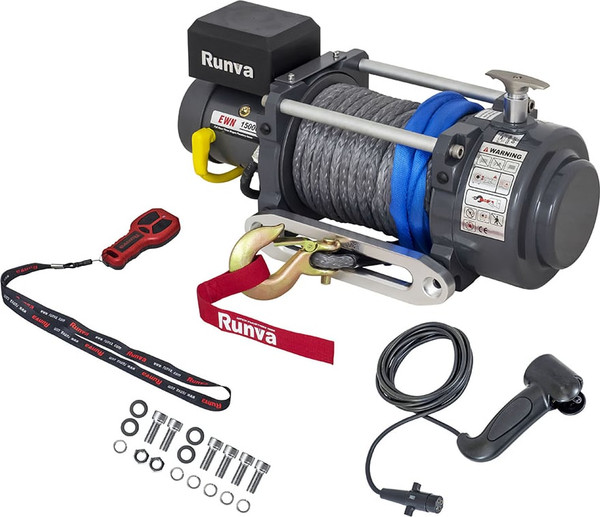 Лебедка электрическая Runva 24V 15000 lbs 6800кг / EWN15000USR24V