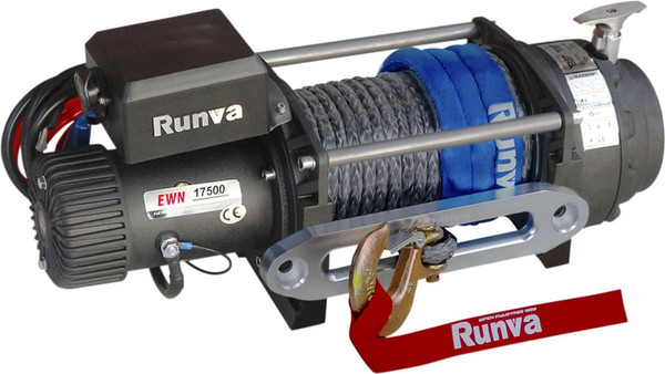Лебедка электрическая Runva 24V 17500 lbs 7960кг / EWN17500USR24V - фото
