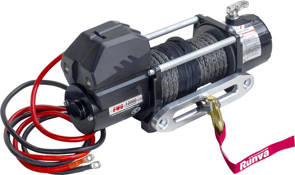 Лебедка автомобильная Runva 12V Magnum 12000 lbs 5443кг / EWD12000FSR (синтетический трос)
