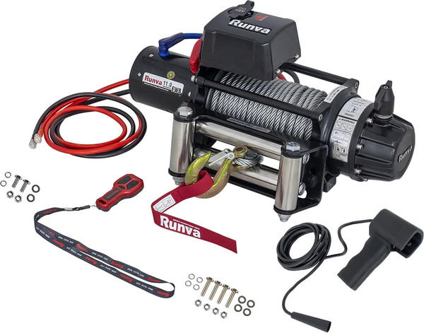 Лебедка электрическая Runva 12V 11000 lbs 5000кг / EWB11000S