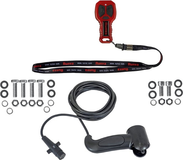 Лебедка электрическая Runva 12V 13500 lbs 6136кг / 13.5XFSR (синтетический трос)