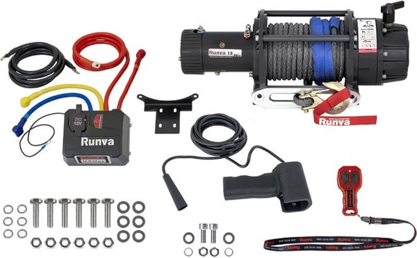 Лебедка электрическая Runva 12V 18000 lbs / EWB18000SSR