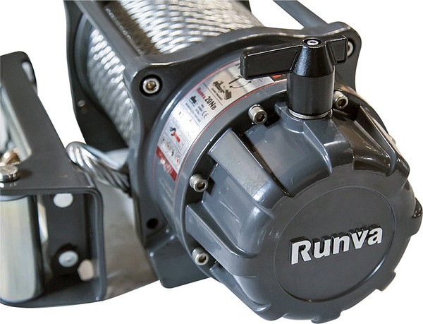 Лебедка электрическая Runva 12V 20000 lbs / EWB20000U (стальной трос)