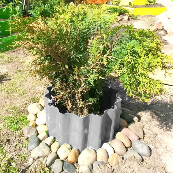 Бордюр садовый GREENGO Волна 110x24см