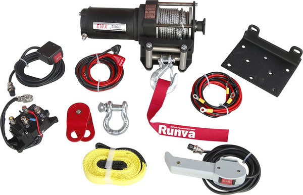 Лебедка электрическая Runva 12V 3000A lbs 1361кг / EWX3000A