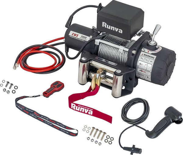 Лебедка электрическая Runva 12V 5000 lbs 2268кг / EWX5000S