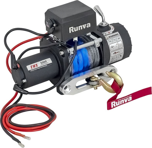 Лебедка электрическая Runva 12V 5000 lbs 2268кг / EWX5000SR - фото