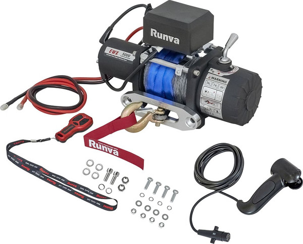 Лебедка электрическая Runva 12V 5000 lbs 2268кг / EWX5000SR