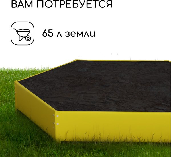 Грядка модульная GREENGO Клумба оцинкованная 80см