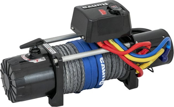 Лебедка электрическая Runva 12V 9500 lbs 4350кг / EWV9500SSR (синтетический трос)