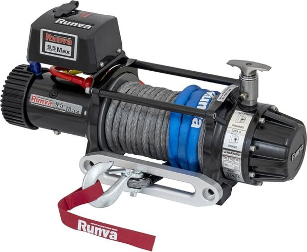Лебедка электрическая Runva 12V 9500 lbs 4350кг / EWB9500MAX-Q-SSRMAC