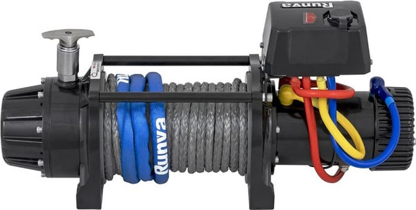 Лебедка электрическая Runva 12V 9500 lbs 4350кг / EWB9500MAX-Q-SSRMAC