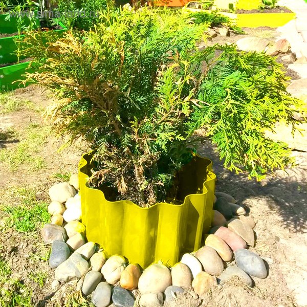 Бордюр садовый GREENGO Волна 110x24см
