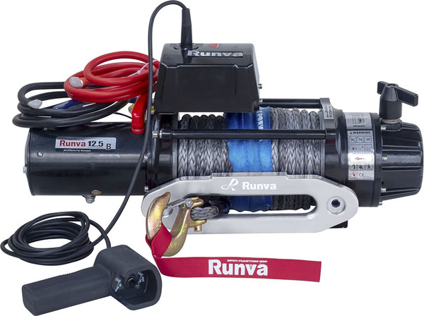 Лебедка электрическая Runva 24V 12500 lbs 5670кг / EWB12500SSR24V - фото