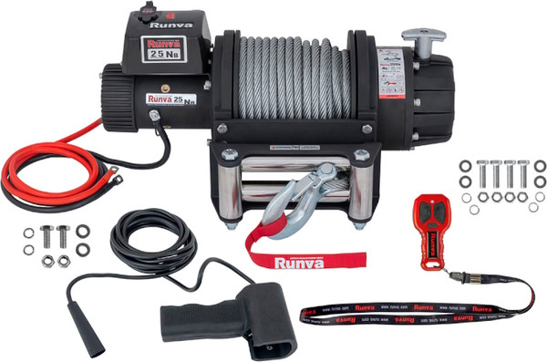 Лебедка электрическая Runva 24V 25000 lbs / EWB25000S24V - фото
