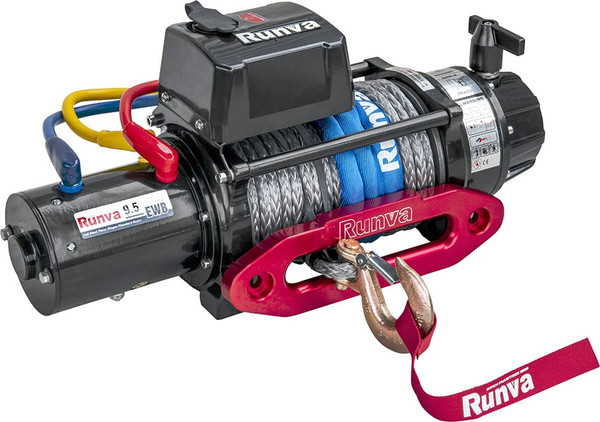 Лебедка электрическая Runva 24V 9500 lbs 4350кг / EWB9500SSR24V (влагозащищенная) - фото