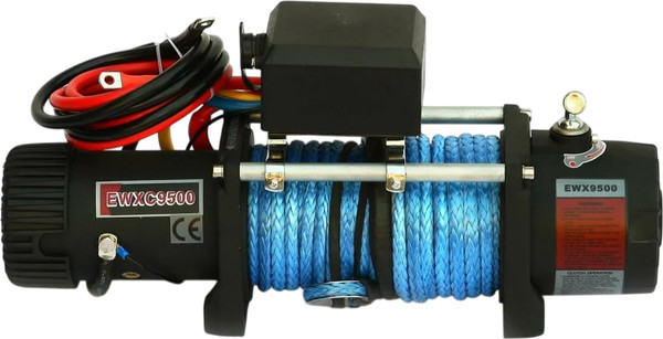 Лебедка электрическая Runva 12V 9500 lbs 4350кг / EWXC9500SSR (синтетический трос) - фото