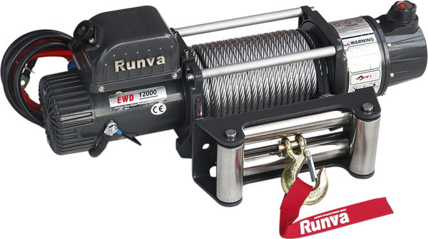 Лебедка электрическая Runva 12V 12000 lbs 5443кг / EWD12000U - фото