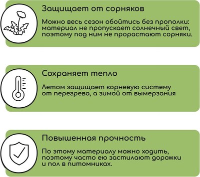 Укрывной материал GREENGO Агроткань 5x1.1м 100г/м2