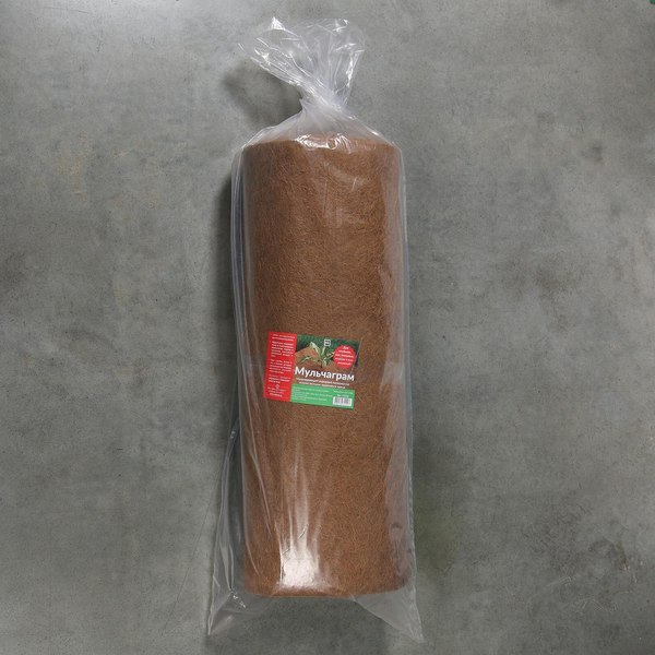 Укрывной материал Мульчаграм Кокосовое полотно для мульчирования 10x1м