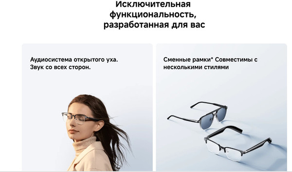 Очки-гарнитура Xiaomi Smart Audio Glasses MJSS020GLFC / BHR9530GL