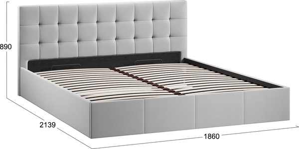 Двуспальная кровать ТриЯ Эмма 1800