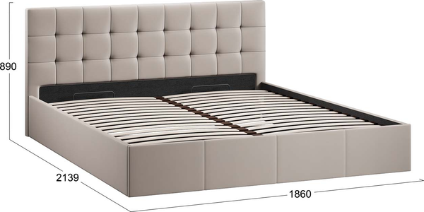 Двуспальная кровать ТриЯ Эмма 1800